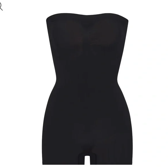 Skims Black shortie bodysuit Size M - Picture 2 of 5